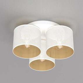Felületre szerelhető csillár LOFT SHADE 3xE27/60W/230V fehér/arany