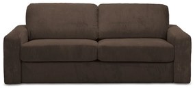 Barna kordbársony kinyitható kanapé 195 cm Nona – Makamii