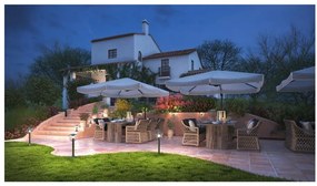 Lámpa Kerti lámpatest MARINA-P, E7, MAX. 20W, IP54, AC220-240V, 50-60Hz, oszlop, fekete