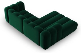 Sötétzöld sarokkanapé (bal oldali) Lupine – Micadoni Home