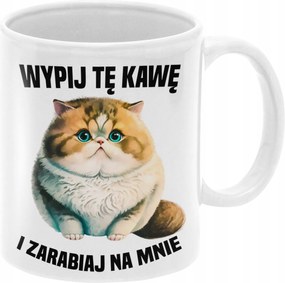 Bögre Idd Meg Ezt A Kávét Keress Rám Vicces Macska Ajándék 330ml+ Csomagolás