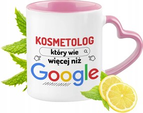 Kozmetikus Bögre Rózsaszín Szív Alakú Füllel Kávé Ajándék