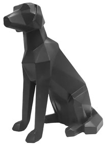 Origami DOG szobor fekete