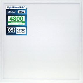 Led panel LightPanel Pro 40W 4800 lm 60x60 kazettás álmennyezeti lámpa