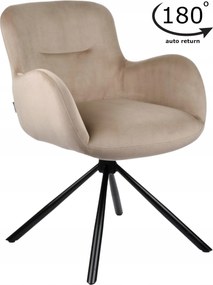 Marko kárpitozott velúr forgószék bézs irodai étkező nappaliba