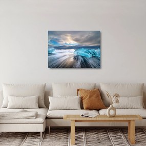 Üveg kép - Diamond Beach (70x50 cm)