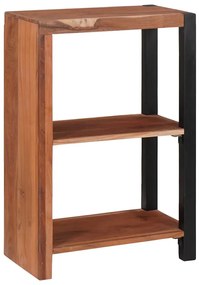 Könyvszekrény Barna, Fekete 50 x 30 x 75 cm Tömör Akácfa