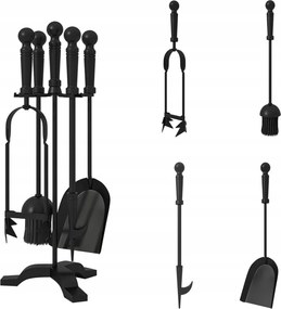 Háztartási Kandalló Szerszámkészlet 4 Modern Öntöttvas Elemek