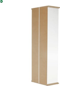 Vitrin MZ4, fehér/grand tölgy, LEON