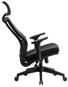 Ello ergonomikus irodai forgószék deréktámasszal, fejtámasszal, 3D Air mesh hálós