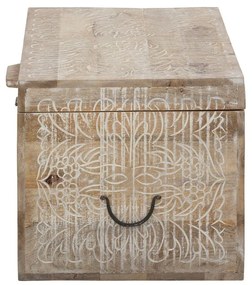 Natúr színű mangófa tárolóláda 45x50 cm Malati – Støraa