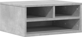 vidaXL betonszürke szerelt fa nyomtatóállvány 49 x 40 x 22,5 cm