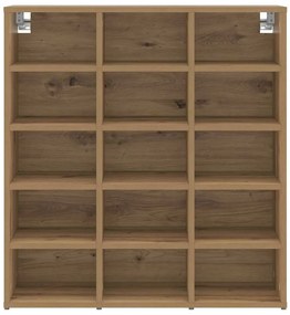 Cipősszekrény kézműves tölgy 77.5 x 30 x 83.5 cm Faanyag