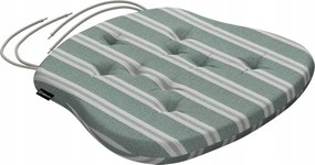 Filip székpárna 41x38 zöld-bézs csíkos