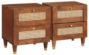 Éjjeliszekrények fiókkal 2 pcs 40 x 33.5 x 46 cm