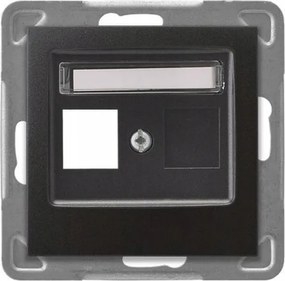 Ospel Impression antracit Keystone típusú szimpla aljzat ház egyenes