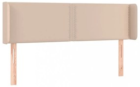 cappuccino színű műbőr LED-es fejtámla 147x16x78/88 cm