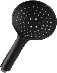 Fekete 3 funkciós zuhanyfej Loge Zoya zuhanyszetthez