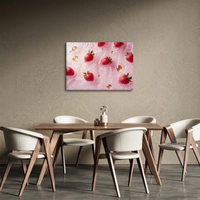 Kép - Eprek buborékokban (70x50 cm)