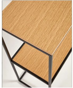 Konzolasztal tölgyfa dekorral 120x30 cm Yona - Kave Home