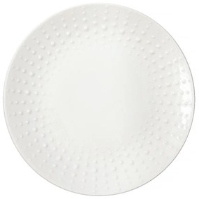 Porcelán desszertes tányér - 16cm - Drops White