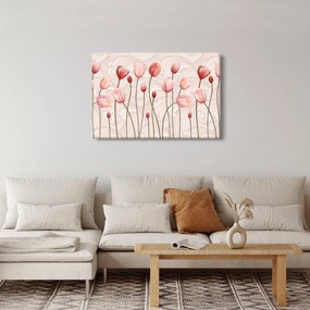Kép - rózsaszín tulipán (90x60 cm)
