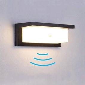 Kültéri Led Fali Lámpa Bejárati Ajtó Fölé 18W mozgásérzékelővel