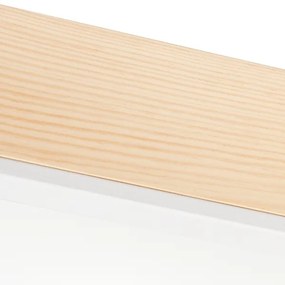 Mennyezeti lámpa NATURAL SQUARE 4xE27/15W/230V 39x39 cm fenyő/fehér