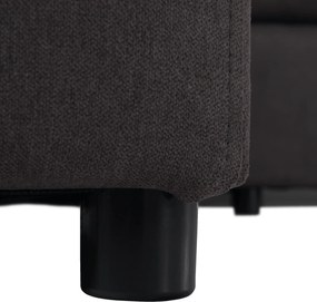 Ülőgarnitúra, szürkésbarna/sárga, szövet, balos, BRATO