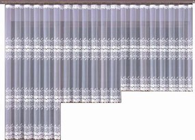 Mg Függöny jacquard 648/107 Fehér magasság 270cm lengyel 0,5m