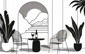 Poszter 60x40cm Pihenés a monokrómban