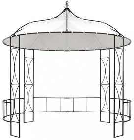 vidaXL fehér kerek pavilon 300 x 290 cm