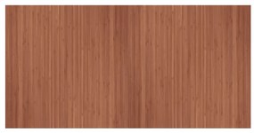 négyszögletű barna bambusz szőnyeg 100 x 200 cm