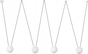 Faro Mine Pc Space függeszték, fehér, 4x E27, 8 m kábelhossz