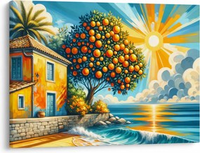Kép - Ház narancsokkal I. (70x50 cm)