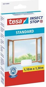 Szúnyogháló, ablakra, tépőzáras, 1,1 x 1,3 m, TESA® Insect Stop, fehér (TE55671F)