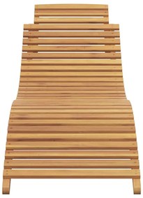 Napozó Barna 184 x 55 x 59 cm Tömör Teakfa