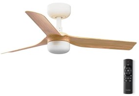 FARO Barcelona FARO 33821-1TW - LED Dimmelhető ventilátor  MINI PUNT S LED/10W 2700/4000/6000K + távirányító 33821-1TW