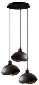 Fekete függőlámpa fém búrával ø 50 cm Sivani – Opviq lights