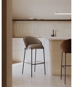 Barna bárszék (ülésmagasság 77 cm) Eamy – Kave Home