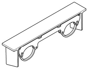 GROHE 18608001 - GROHTHERM 2000 polc, fényes króm