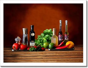 Poszterek keretben 40x30 Fűszerek a konyhába Gyümölcs