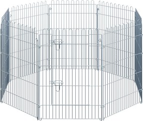 PawHut Puppy Playpen - Kutya Játszótér és Kiskutya Kerítés 8 részes B63 x H91 cm | Aosom