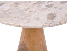 Kerek tárolóasztal márvány dekoros asztallappal ø 50 cm Force – Leitmotiv