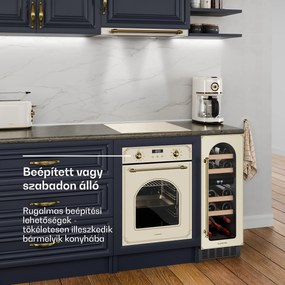 Klarstein Vinovilla Victoria 17 Duo borhűtő, 2 hűtési zóna, Touch control, 17 palack, 4 polc