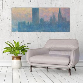 Kép - Claude Monet, The Houses of Parliament, Sunset, reprodukciók (120x50 cm)