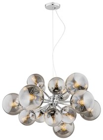 Argon 5022 - Csillár zsinóron SATELITE 15xE27/15W/230V fényes króm