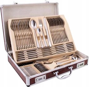 Evőeszköz szett Bőrönd 72 El Szatén Krischner Elegance Premium