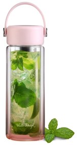 Rózsaszín üveg ivópalack 350 ml Fuori – Vialli Design
