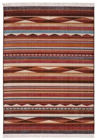 Caucas Stripes piros szőnyeg, 120 x 170 cm - Universal